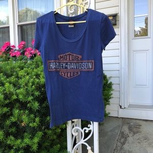 Bedazzled Harley Davidson T-shirt